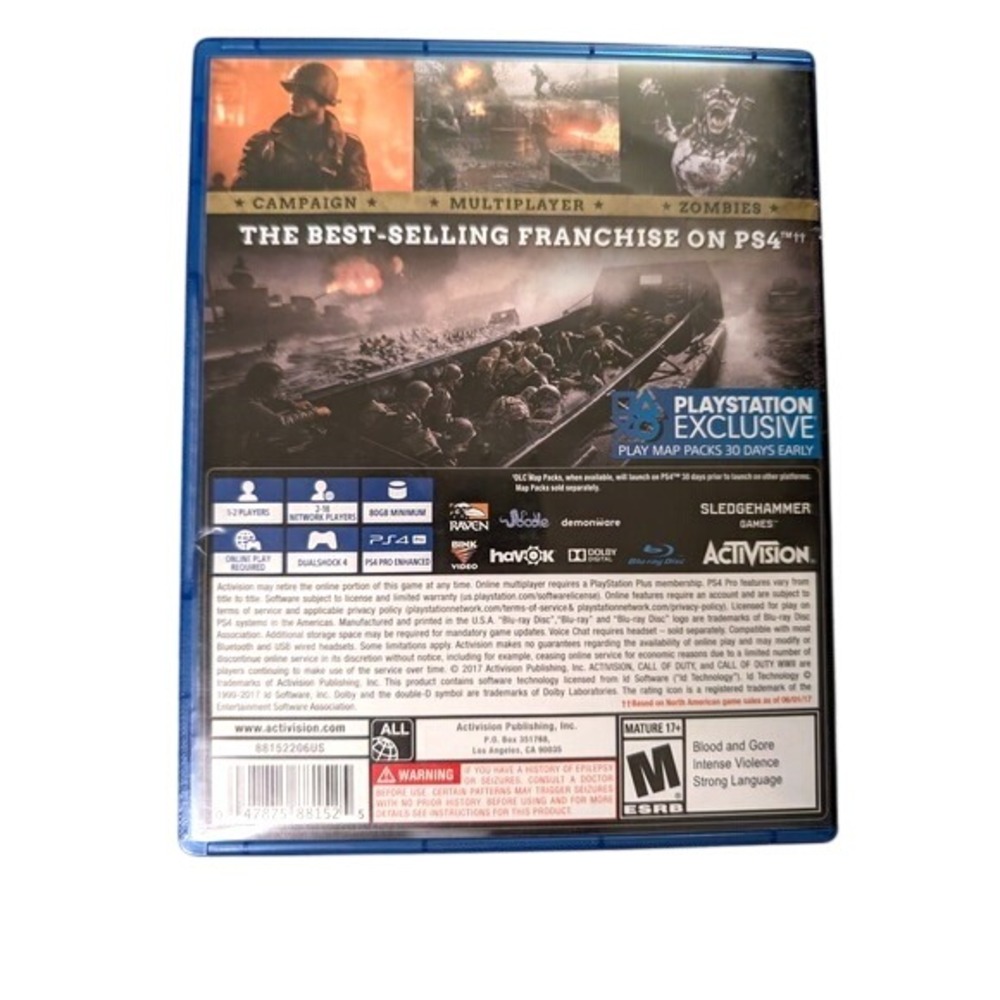 Call of Duty WWII PS4 PlayStation 4 Activision Sledgehammer Games 88152206US - Picture 5 of 10